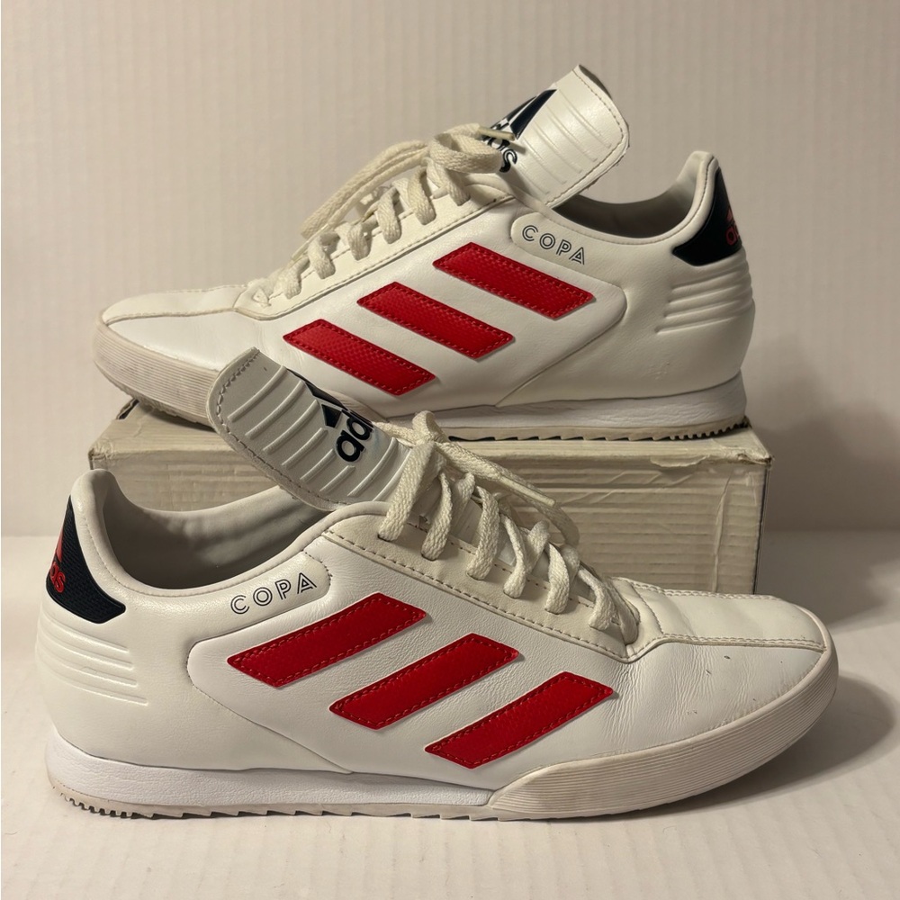 Adidas Copa Super Sneaker Male Size 7 White Scarlet Blue Shoes B37085